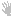 A pixelated right hand reaching outward